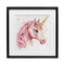 Stupell Industries Pink Unicorn with Paint Splatter Framed Print Under Glass, design by Creative Studio